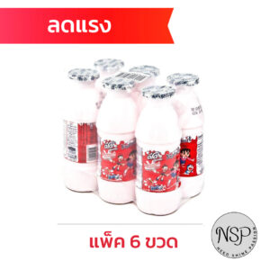 ดีโด้ น้ำสตรอเบอร์รี่10% ผสมโยเกิร์ต 150 มล. แพ็ค 6 ขวด