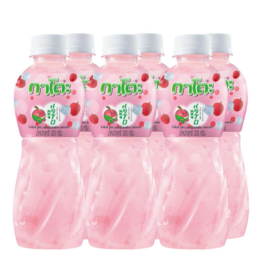 กาโตะ น้ำลิ้นจี่ผสมวุ้นมะพร้าว 25% ขนาด 320 มล. (6 ขวด) - Image 6