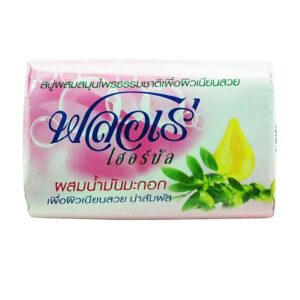 ฟลอเร่ เฮอร์บัล สบู่ก้อนสมุนไพร สูตรผสมน้ำมันมะกอก 80 กรัม x 4 ก้อน