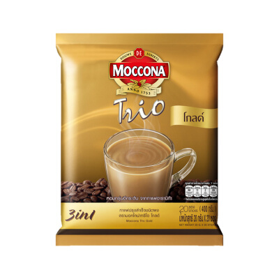 มอคโคน่า ทรีโอ โกลด์ กาแฟปรุงสำเร็จชนิดผง 20 กรัม x 20 ซอง - Image 4