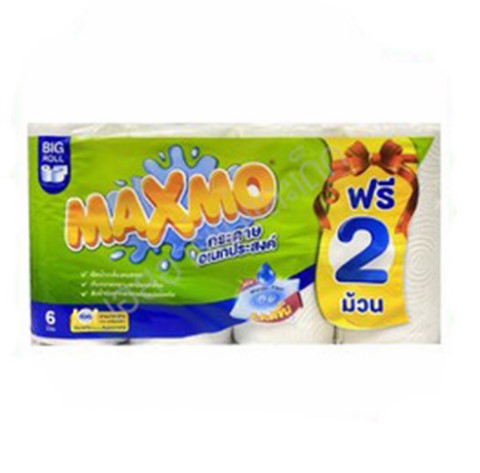 แม๊กซ์โม่ บิ๊กโรล กระดาษอเนกประสงค์ แพ็ค 6 + 2 ม้วน x 1 แพ็ค - Image 3