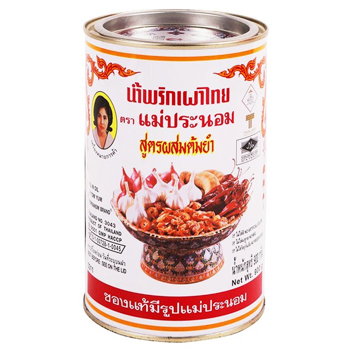 แม่ประนอม น้ำพริกเผาไทยต้มยำ 900 กรัม