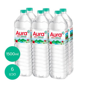 ออรา น้ำแร่ธรรมชาติ 1500 มล. แพ็ค 6 แถม 2 ขวด