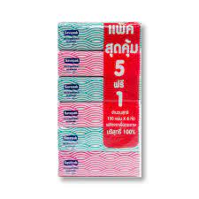 เซพแพ็ค กระดาษเช็ดหน้า 150 แผ่น x 5+1