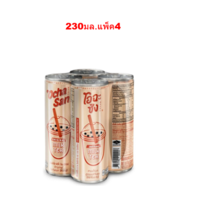 โอฉะซัง ชานมไข่มุก รสดั้งเดิม 230 มล. x 4 กระป๋อง