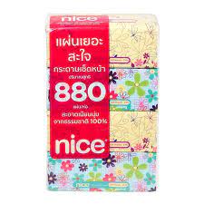 ไนซ์ กระดาษเช็ดหน้า ซอฟท์แพ็ค ห่อละ 220 แผ่น x 4 ห่อ